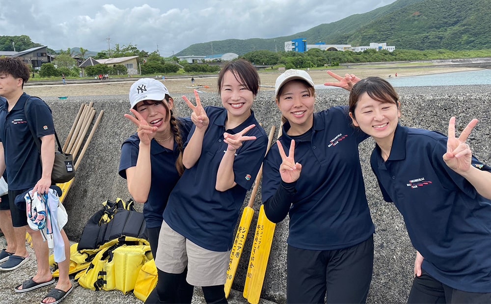 結の島ナースのスタッフも参加！名瀬徳洲会病院 舟こぎ部